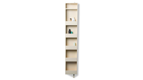 Schuhschrank M2 kollektion aus Metall in Creme Schuhschrank Betty Cremeweiß & Spiegel - ca. 29 x 176 cm