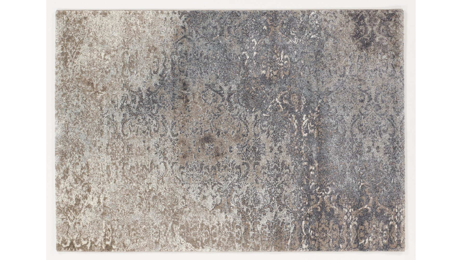 Webteppich Oci aus Kunstfaser in Türkis Designerteppich Butterfly Admiral für Ihre Wohnaccessoires türkis & naturfarben gemusterte Kunstfaser – ca.  140 x 200 cm