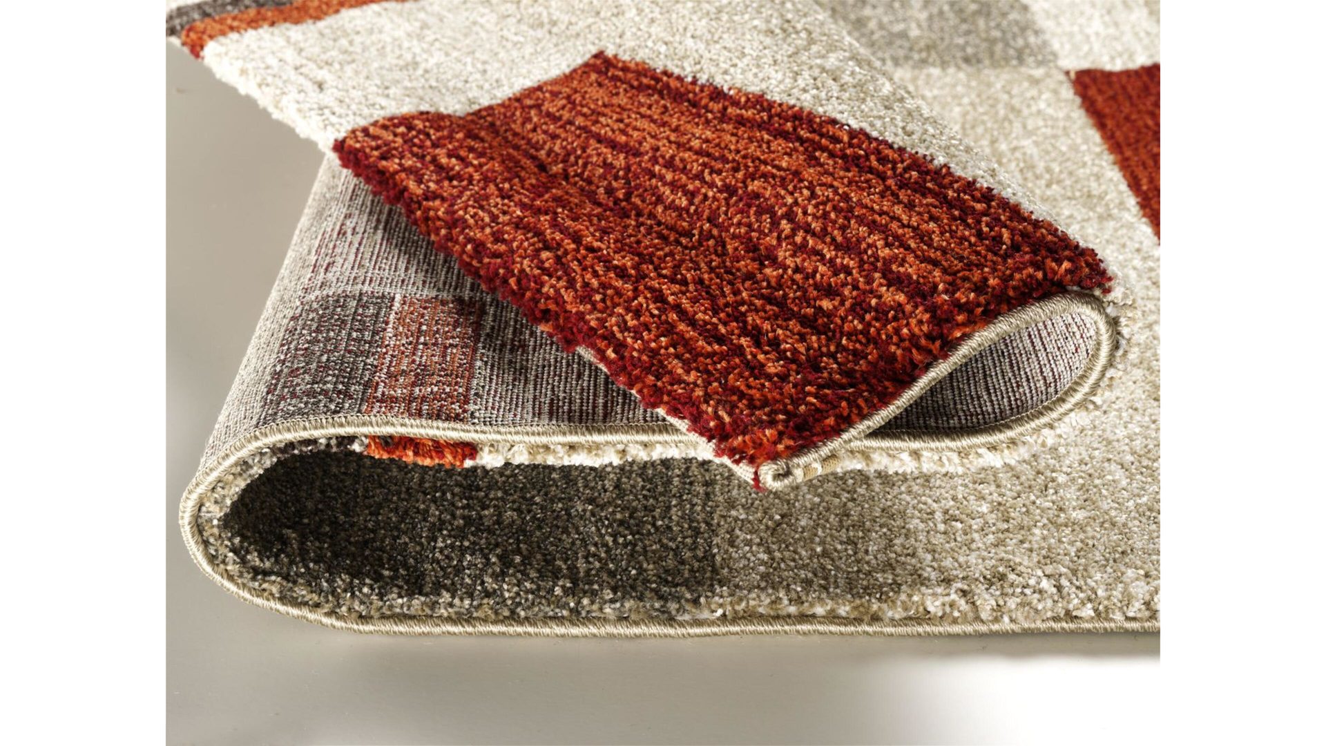 Webteppich Oci aus Kunstfaser in Rot Webteppich Castle Beppo für Ihre Wohnaccessoires rote, beige & braune Kunstfaser – ca. 160 x 230 cm