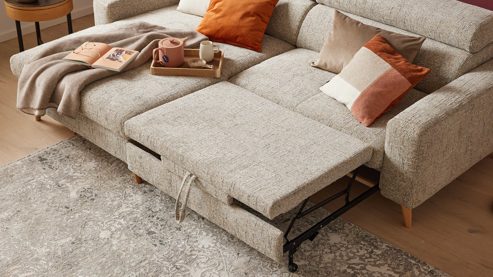 Funktion Interliving aus Metall in Transparent Interliving Sofa Serie 4420 - Schlaffunktion ausziehbar