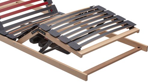 Lattenrost Interliving aus Holz in Holzfarben Interliving Lattenrost Serie 1952 mit Funksteuerung zweifach motorisch mit Funk-Fernbedienung – Liegefläche ca. 90 x 200 cm