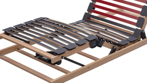 Lattenrost Interliving aus Holz in Holzfarben Interliving Lattenrost Serie 1952 - V6288 Smart zweifach motorisch mit Handschalter – Liegefläche ca. 120 x 200 cm