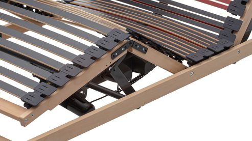 Lattenrost Interliving aus Holz in Holzfarben Interliving Lattenrost Serie 1953 mit Funksteuerung dreifach motorisch mit Funk-Fernbedienung – Liegefläche ca. 90 x 200 cm