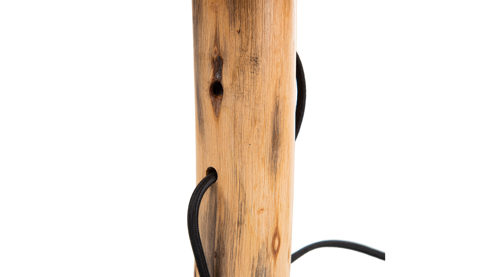 Stehleuchte Globo lighting aus Holz in Holzfarben GLOBO Lampen Serie Norin - Stehlampe Eukalyptusholz & weißer Lampenschirm - Höhe ca. 140 cm