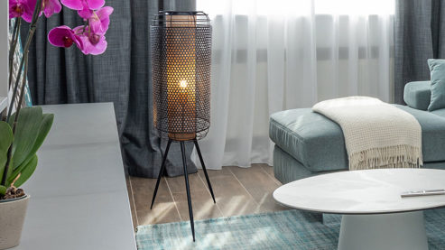 Stehleuchte Globo lighting aus Metall in Schwarz GLOBO Stehlampe Denton schwarzes Metall - Höhe ca. 111 cm