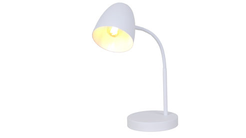 Tischleuchte Globo lighting aus Metall in Weiß GLOBO Lampen Serie Jason - Tischlampe weißes Metall - Höhe ca. 40 cm