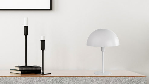 Tischleuchte Globo lighting aus Metall in Weiß GLOBO Lampen Serie Meike - Tischlampe weißes Metall - Höhe ca. 35 cm