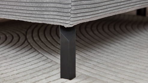 Ecksofa SOFAkultur aus Stoff in Grau SOFAkultur Programm SK 770 - Ecksofa grauer Cordbezug - Stellfläche ca. 219 x 309 cm