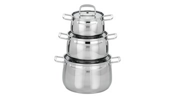 Topf-Set Elo® aus Metall in Metallfarben ELO® Topf-Set Mystery Edelstahl – dreiteilig