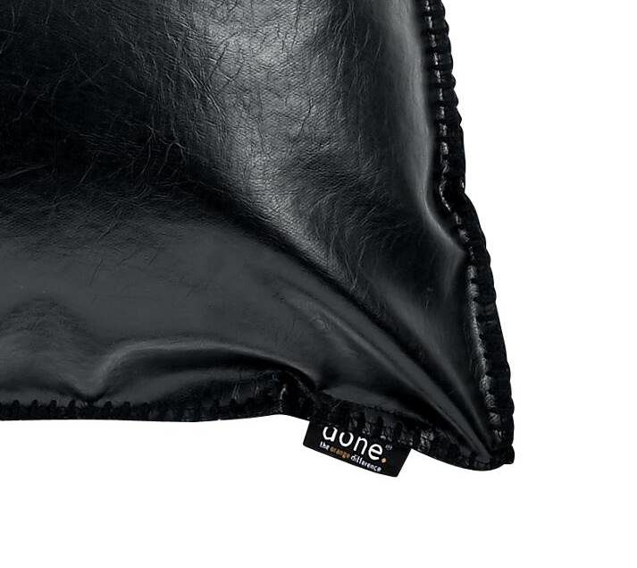 Kissenbezug /-hülle Done.® aus Stoff in Schwarz done.® Kissenhülle Cushion Evil schwarzes Kunstleder – ca. 65 x 65 cm