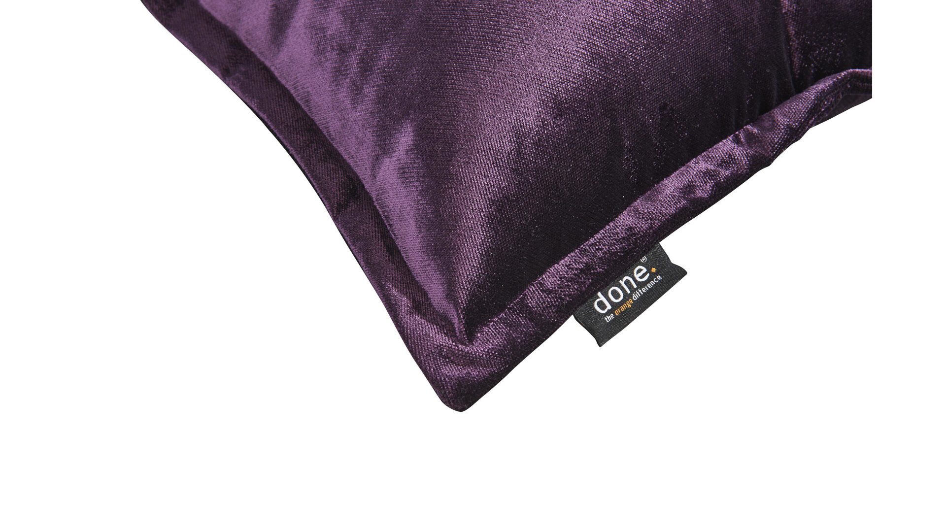 Kissenbezug /-hülle Done.® aus Stoff in Lila done.® Kissenhülle Cushion Glam lila Samt – ca. 65 x 65 cm