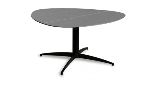 Couchtisch M2 kollektion aus Stein in Hellgrau Couchtisch Tokio 1 Hellgrau & Schwarz - ca. 40 x 35 cm