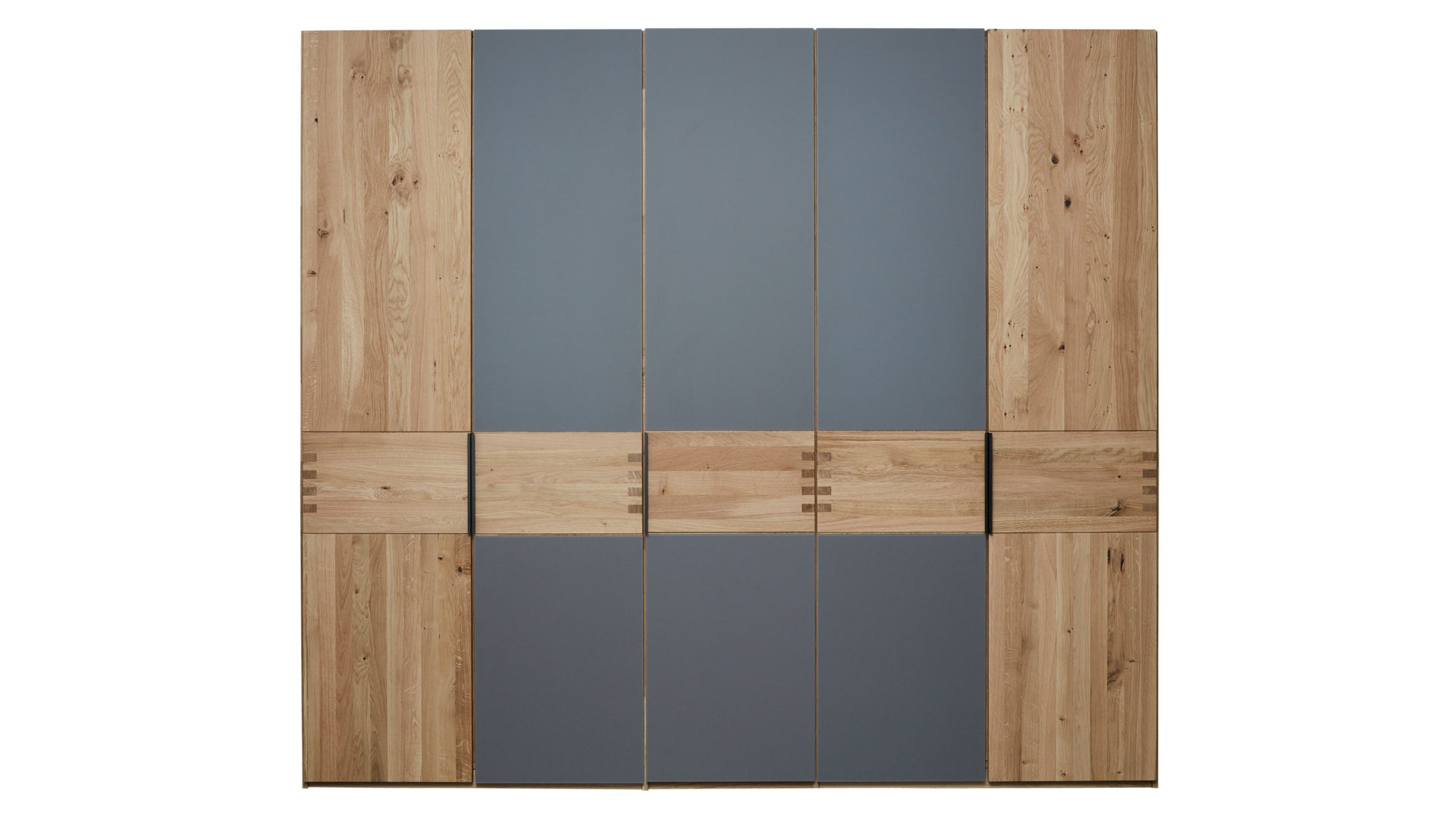 Komplettzimmer Interliving aus Holz in Holzfarben Interliving Schlafzimmer Serie 1015 – Komplettzimmer Wildeiche – fünftürig, Liegefläche ca. 160 x 200 cm