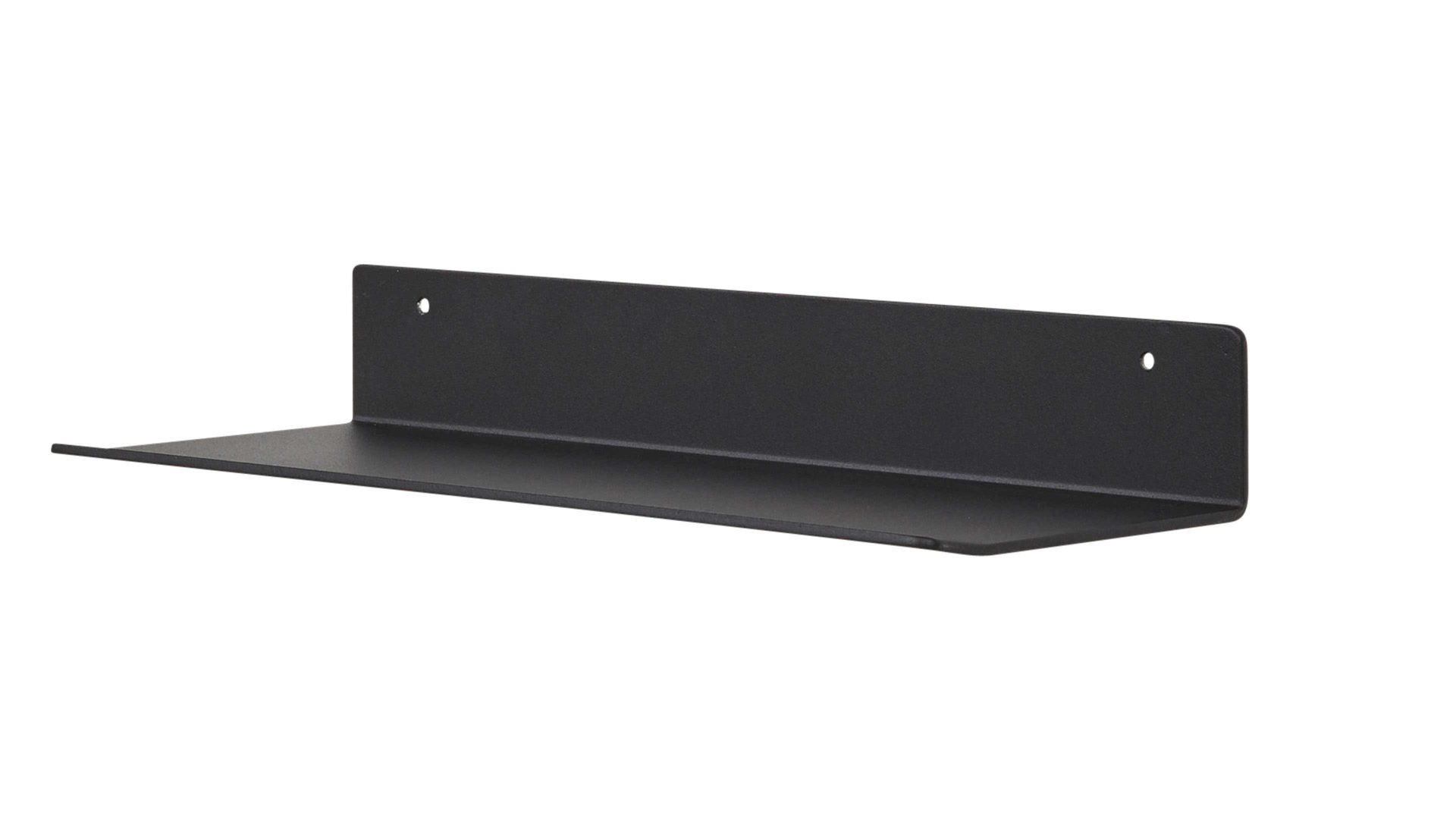 Regal Interliving aus Metall in Schwarz Interliving Garderoben Serie 6005 – Ablageboard 802 anthrazitfarbenes Metall – Länge ca. 32 cm