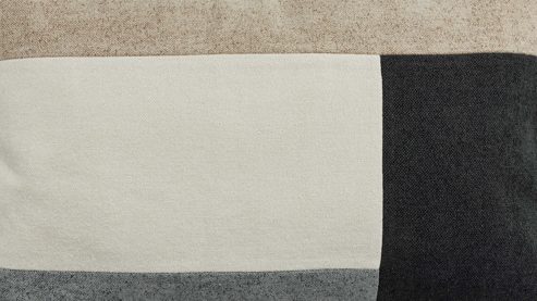 Kissenbezug /-hülle Interliving aus Stoff in Blau Interliving Kissen Serie 9127 - Kissenhülle Sand- & Blautöne - ca. 40 x 60 cm