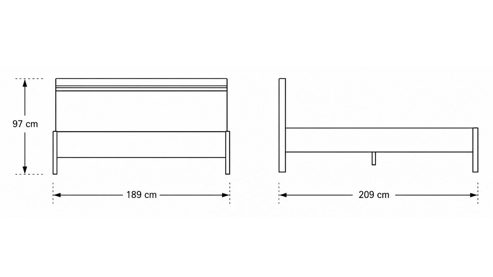Komplettzimmer Interliving aus Holz in Hellgrau Interliving Schlafzimmer Serie 1035 – Komplettzimmer Champagner & Riffholz - vierteilig