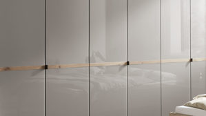 Kleiderschrank PARTNERRING COLLECTION aus Holz in Grau PARTNERRING COLLECTION Schlafzimmerprogramm Madison - Kleiderschrank Kieselgrau & Nordic Eiche - sechs Türen, Breite ca. 300 cm