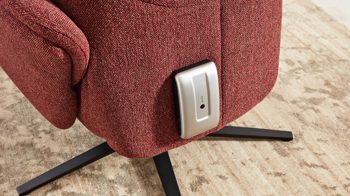 Akku Interliving aus Metall in Metallfarben Interliving Sessel Serie 4560 – Akku 092090X silberfarben