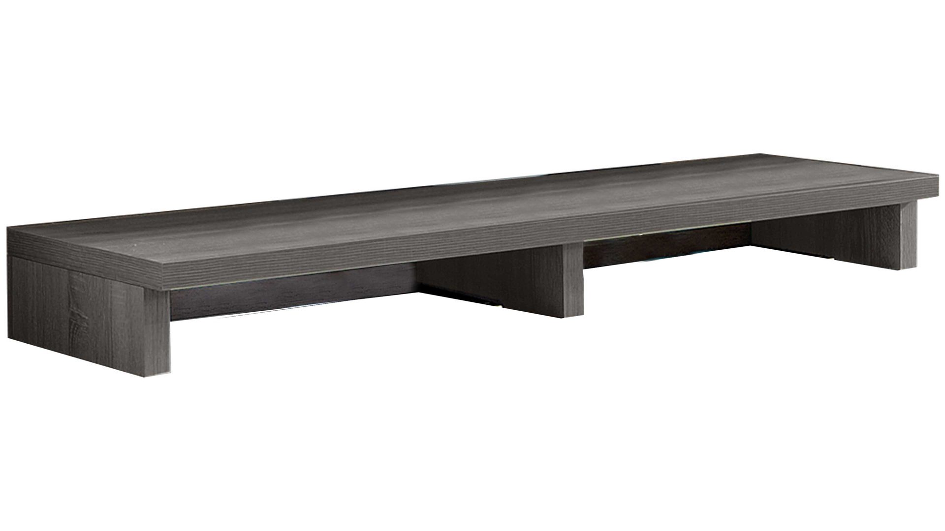 TV-Aufsatz Ideal möbel aus Holz in Grau TV-Aufsatz Manhattan Graphit – ca. 105 x 50 cm