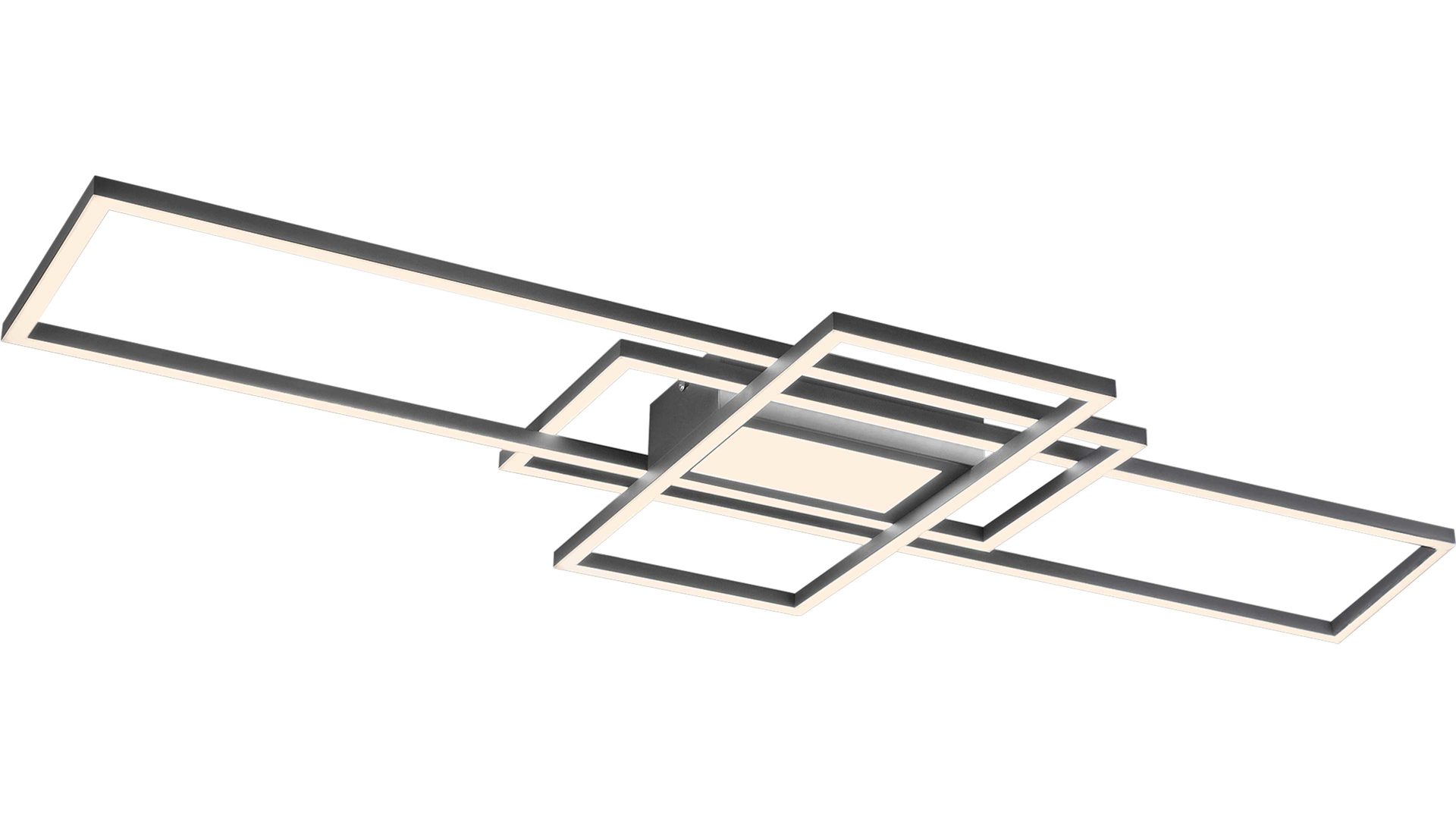 Deckenleuchte Trio lighting for you aus Metall in Metallfarben Trio Deckenleuchte Irvine Nickel matt – Länge ca. 105 cm