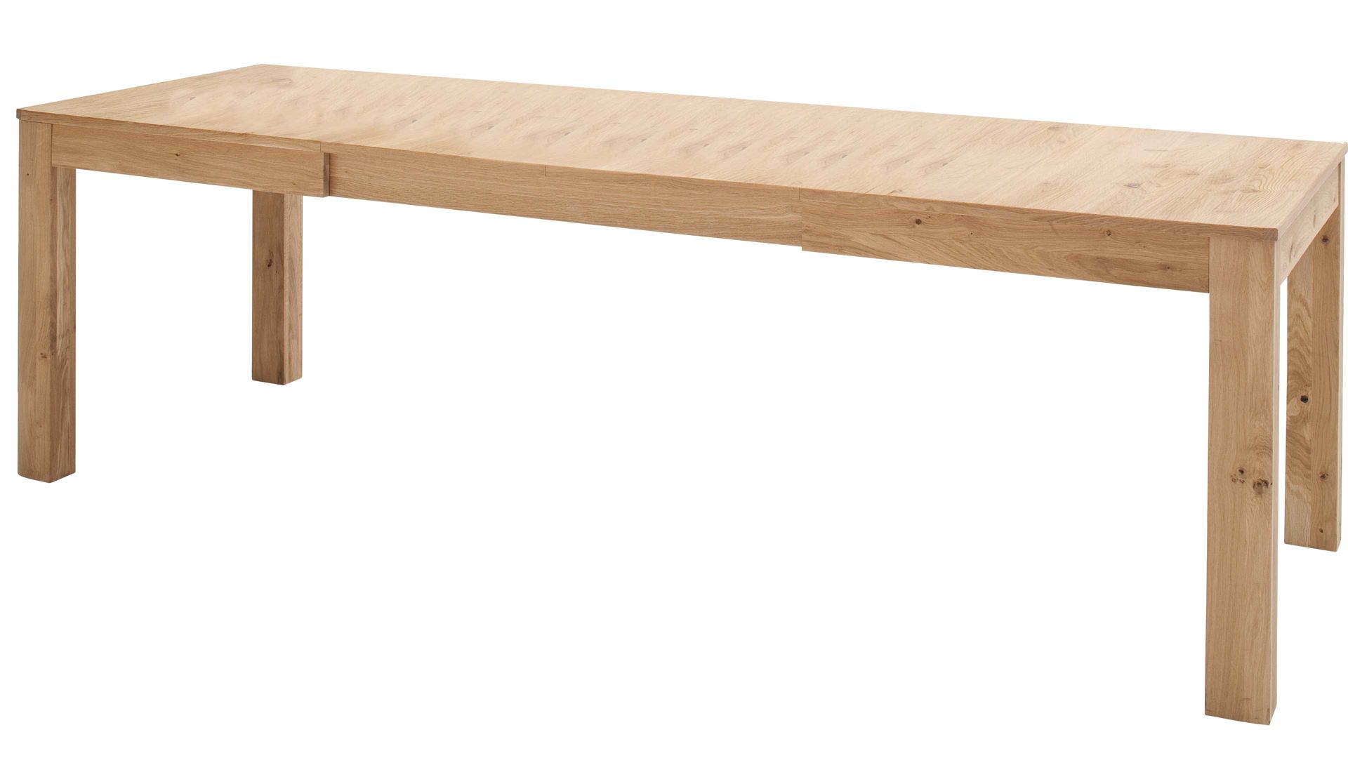 Auszugtisch Mca direkt aus Holz in Holzfarben Wohnprogramm Santori - Auszugtisch Asteiche & Eiche– ca. 160-260 x 90 cm