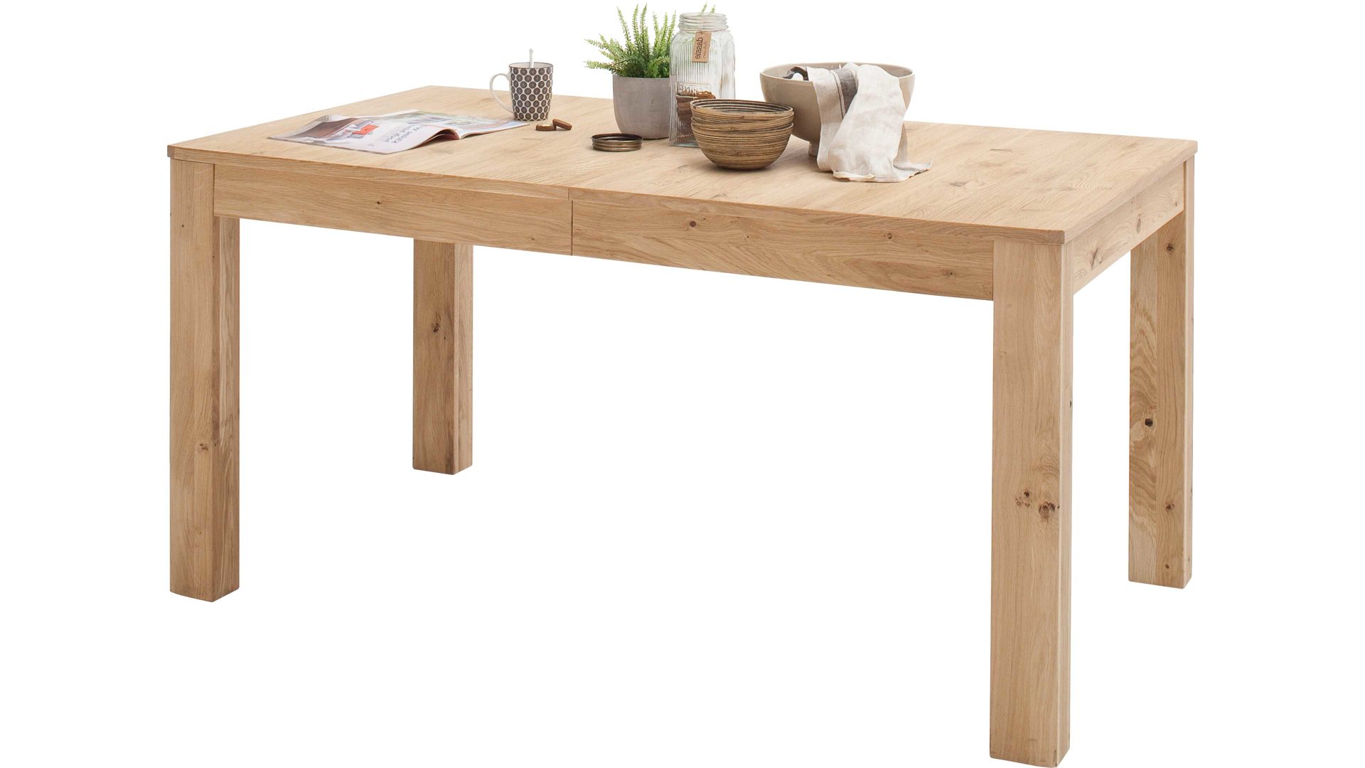 Auszugtisch Mca furniture aus Holz in Holzfarben Wohnprogramm Santori - Auszugtisch Asteiche & Eiche– ca. 160-260 x 90 cm