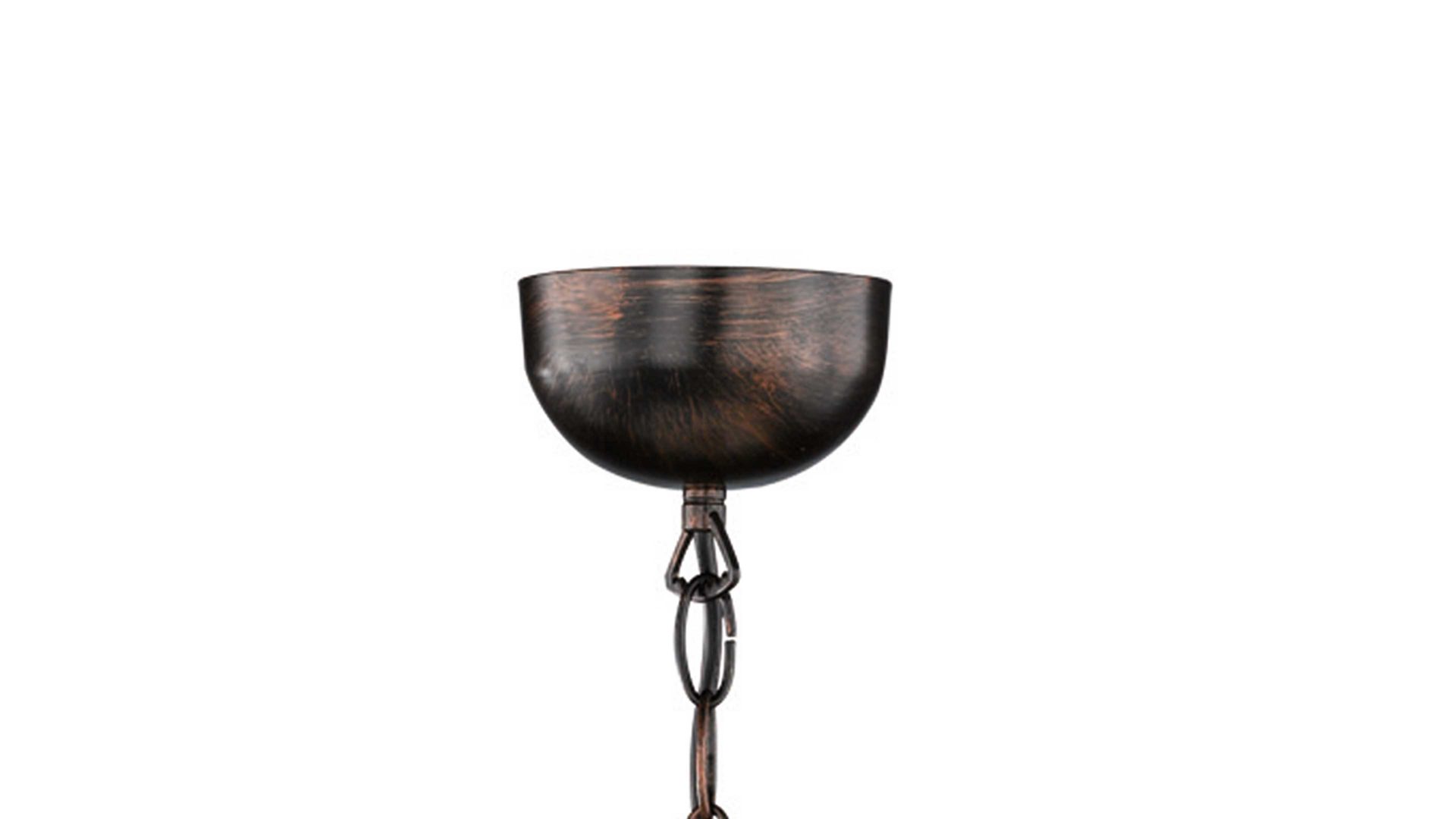 Kronleuchter Trio lighting for you aus Metall in Metallfarben TRIO Lampenserie Traditio - Kronleuchter antik rostfarbenes Metall – drei Lampenschirme