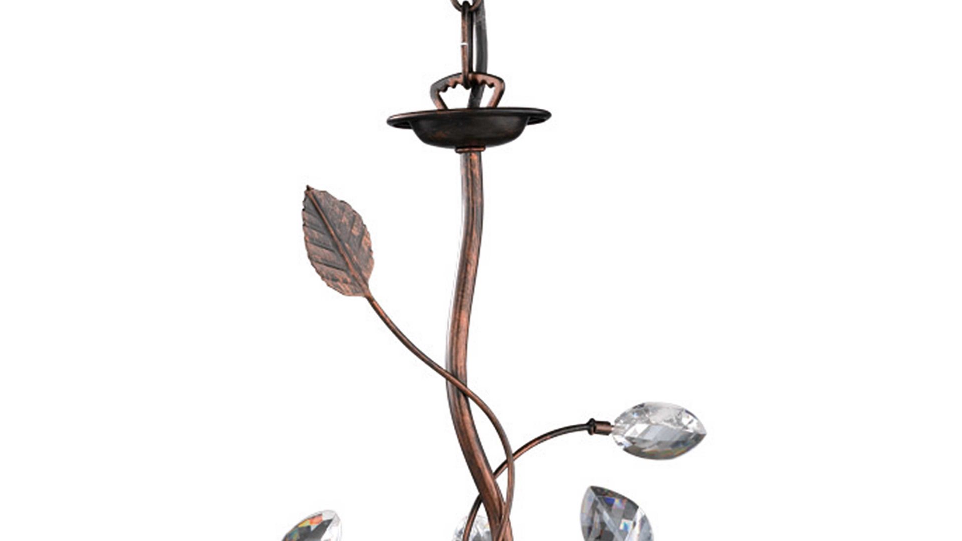 Kronleuchter Trio lighting for you aus Metall in Metallfarben TRIO Lampenserie Traditio - Kronleuchter antik rostfarbenes Metall – drei Lampenschirme