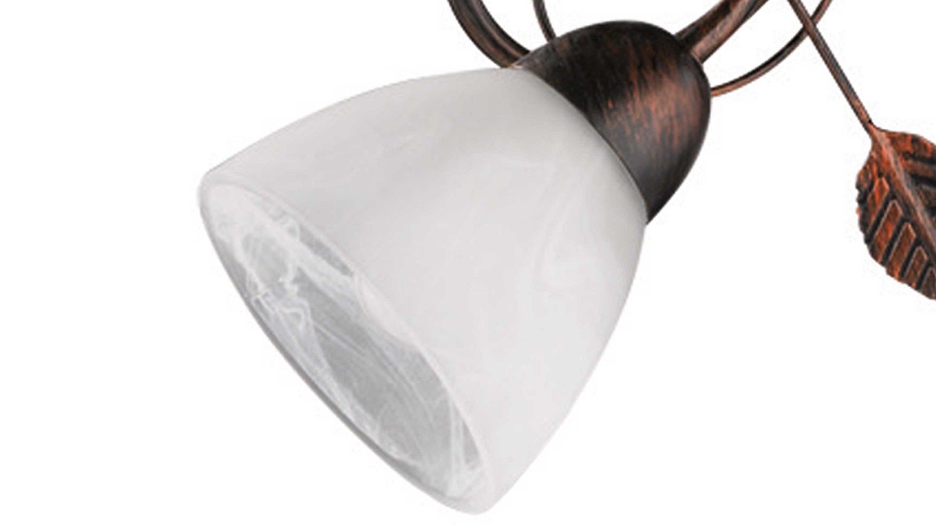 Kronleuchter Trio lighting for you aus Metall in Metallfarben TRIO Lampenserie Traditio - Kronleuchter antik rostfarbenes Metall – drei Lampenschirme