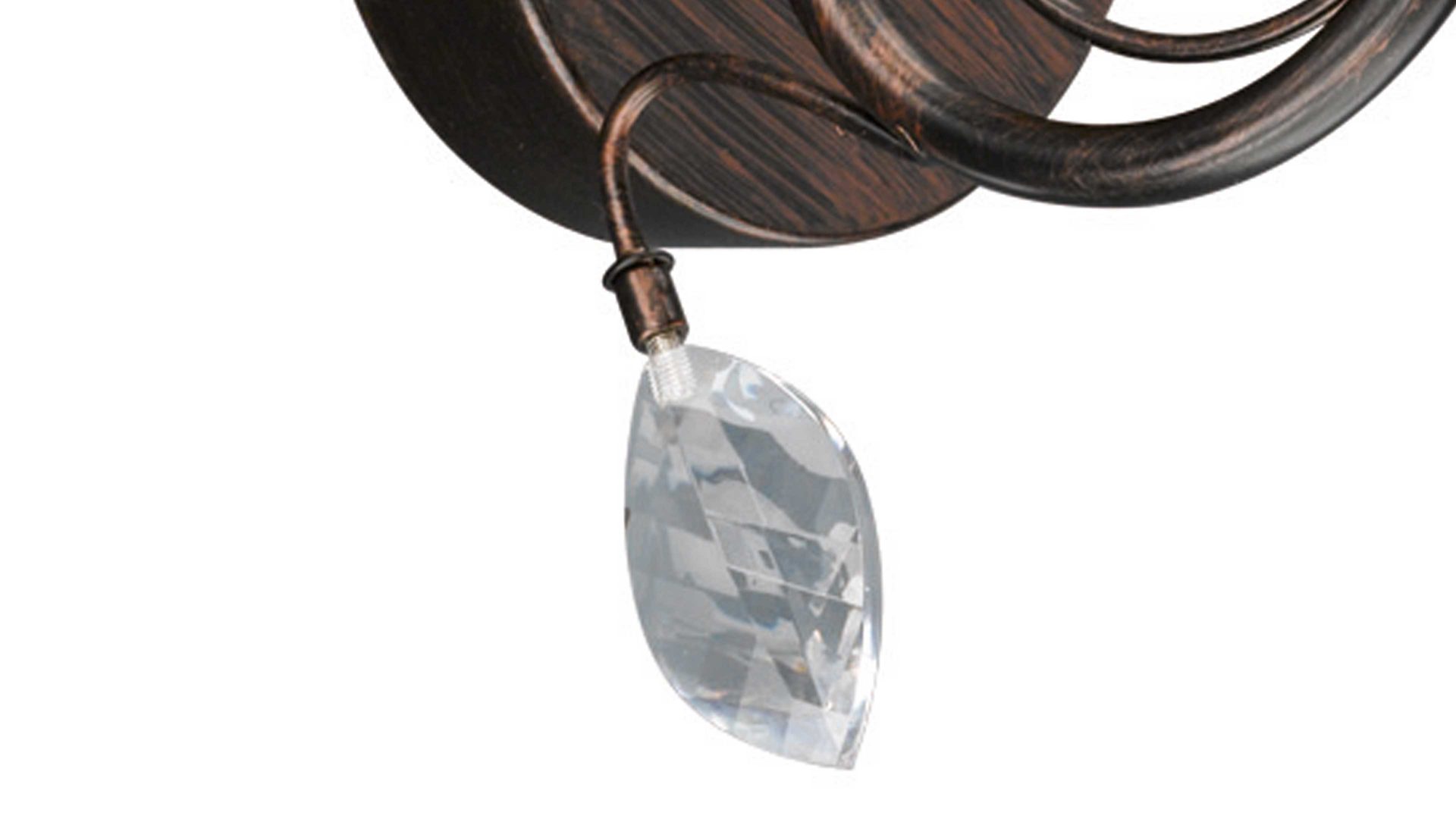 Wandleuchte Trio lighting for you aus Metall in Metallfarben TRIO Lampenserie Traditio - Wandleuchte antik rostfarbenes Metall – ein Lampenschirm