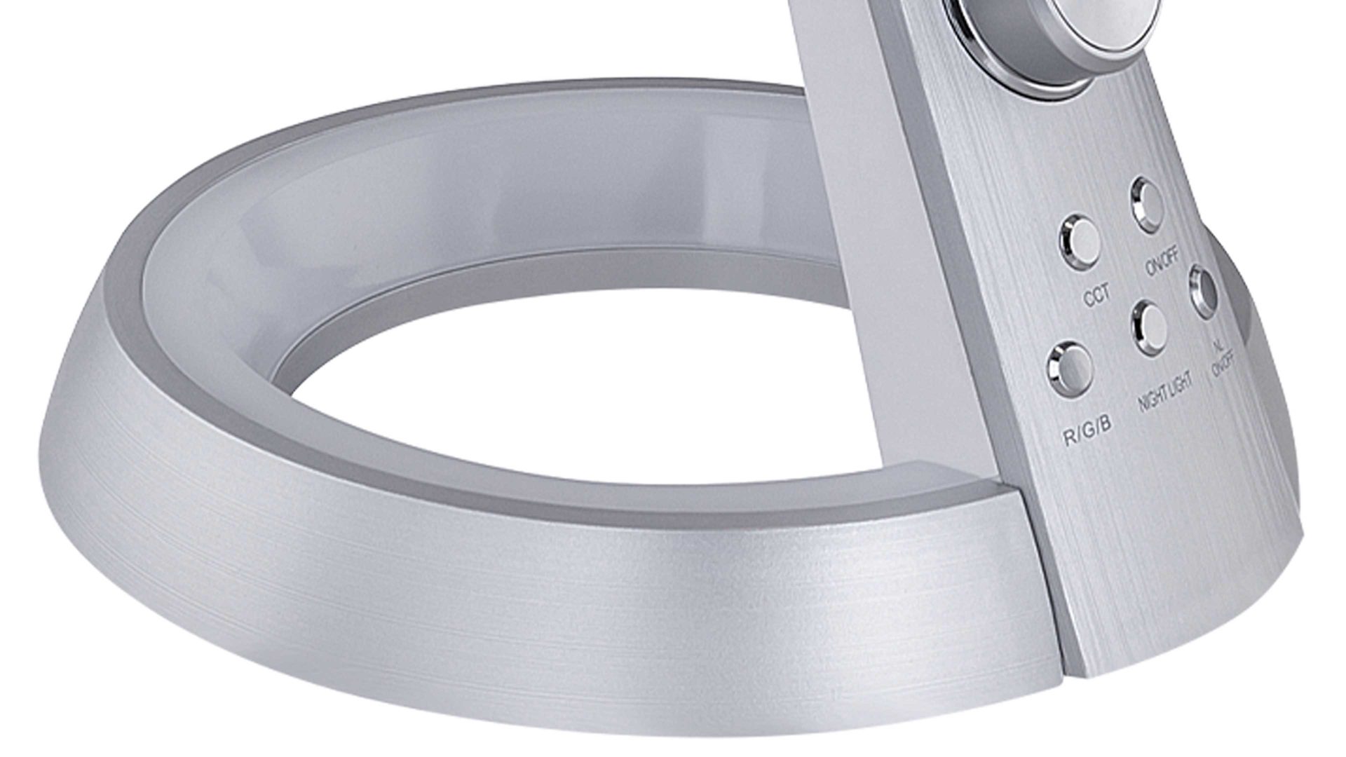 Schreibtischleuchte Globo lighting aus Kunststoff in Metallfarben GLOBO LED-Tischleuchte Mitti bzw. LED-Tischlampe silberfarbener Kunststoff - Höhe ca. 64 cm