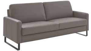 Dreisitzer COMFORT SMART aus Leder in Grau COMFORT SMART Anuk - Dreisitzer XL elefantfarbenes Leder Soft-Line – Länge ca. 202 cm