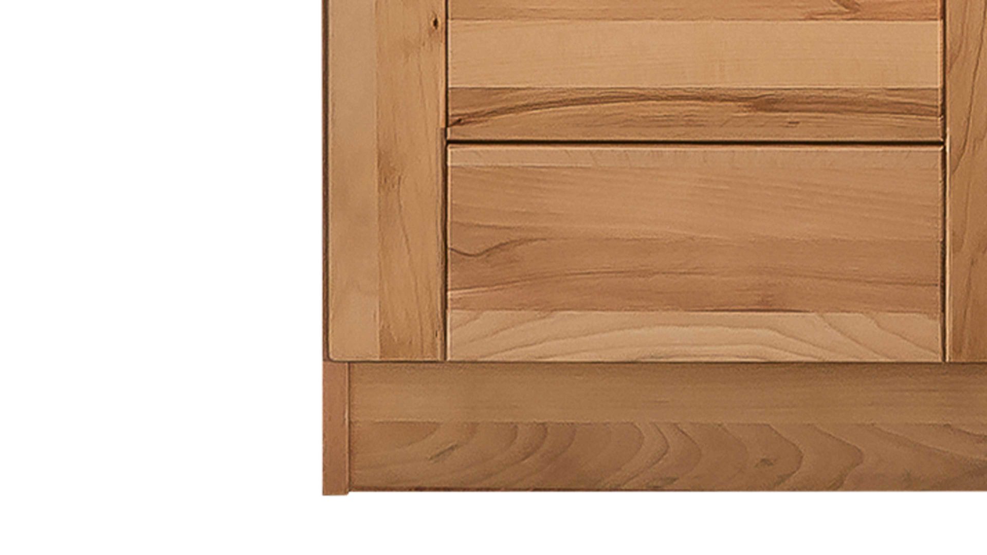 Kleiderschrank Elfo-möbel aus Holz in Holzfarben Kleiderschrank Tollow als Schlafzimmerschrank aus massiver Kernbuche geöltes Kernbuchenholz - Breite ca. 102 cm, zwei Holztüren