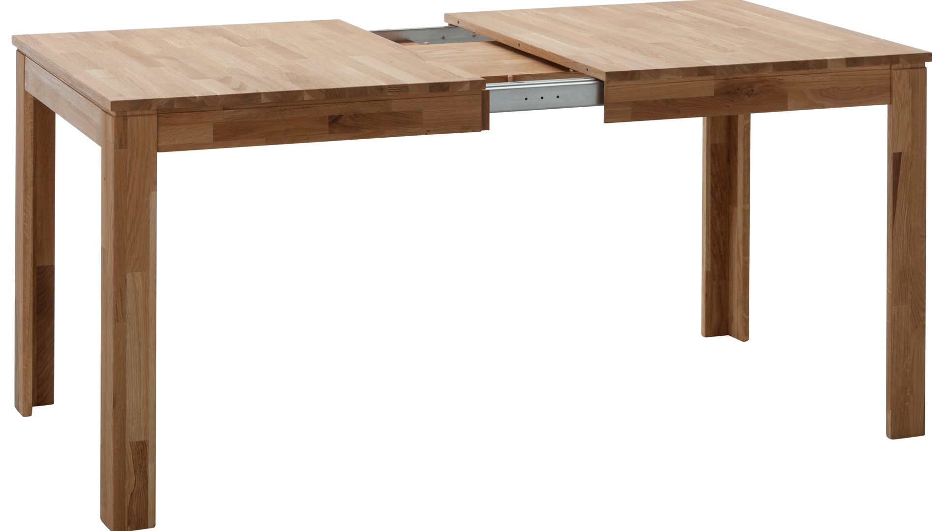 Auszugtisch Standard furniture factory aus Holz in Holzfarben Esszimmertisch Pedro mit Ausziehfunktion als Massivholzmöbel geöltes Eichenholz - ca. 140-180 x 80 cm