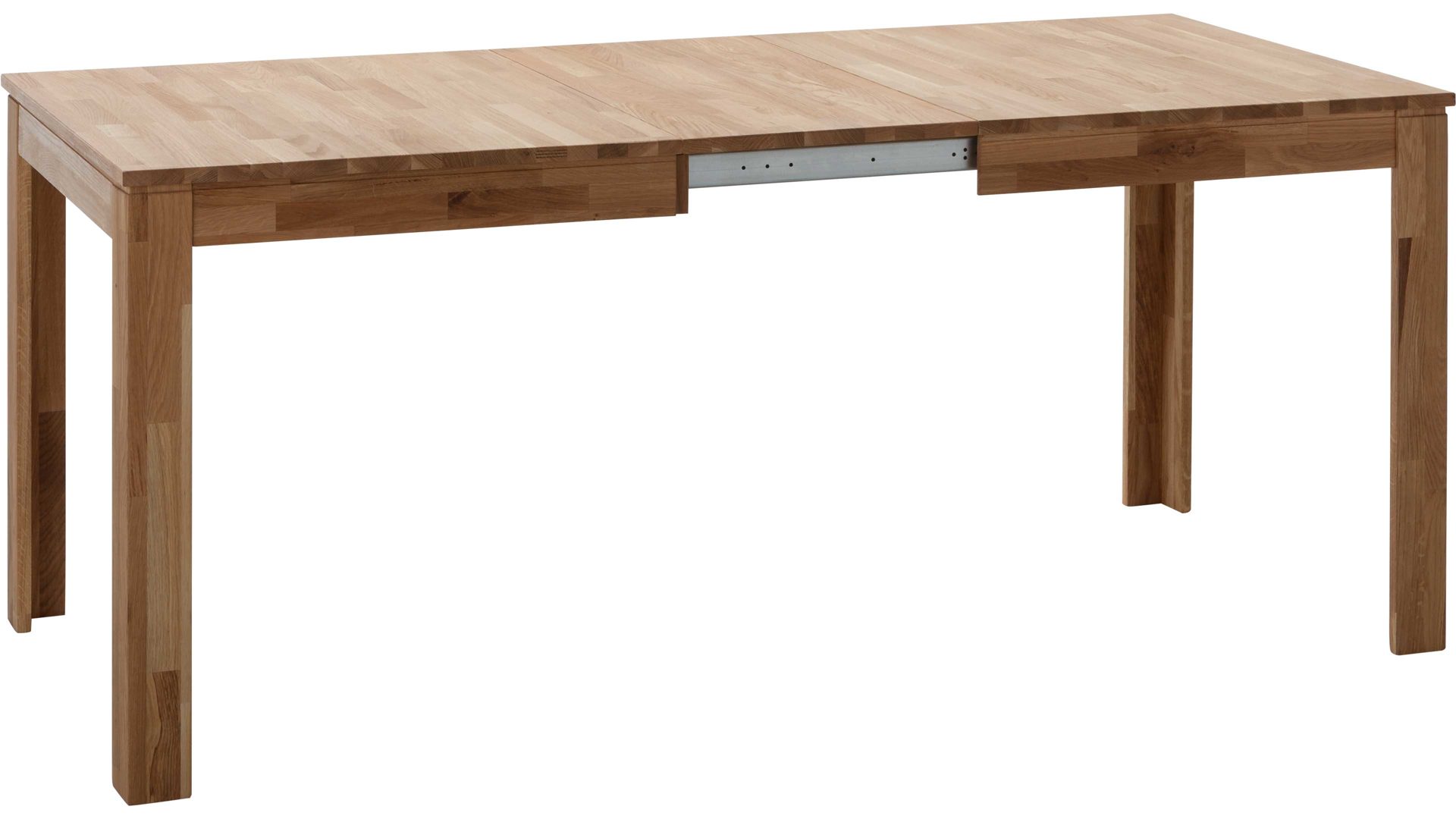 Auszugtisch Standard furniture factory aus Holz in Holzfarben Esszimmertisch Pedro mit Ausziehfunktion als Massivholzmöbel geöltes Eichenholz - ca. 140-180 x 80 cm