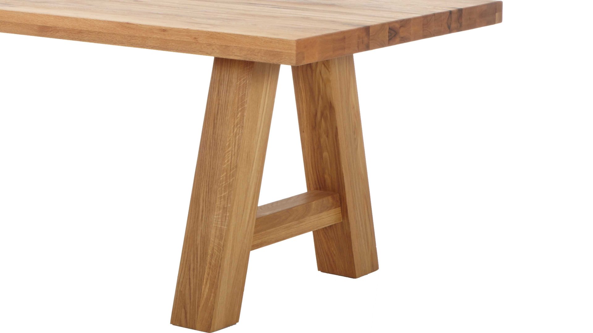 Esstisch Standard furniture factory aus Holz in Holzfarben Massivholzmöbel Lugo - Esstisch Balkeneiche - ca. 220 x 100 cm