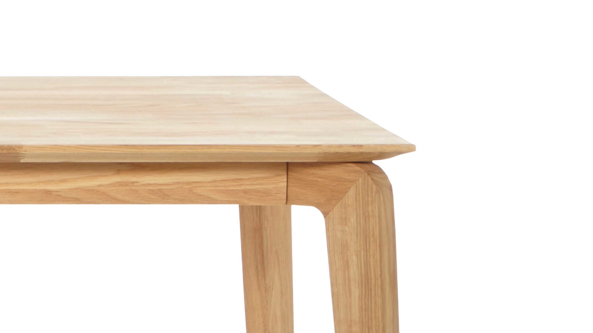 Esstisch Standard furniture factory aus Holz in Holzfarben Esstisch bzw. Massivholztisch Liam aus Eichenholz Bianco geölte Eiche - ca. 160 x 90 cm