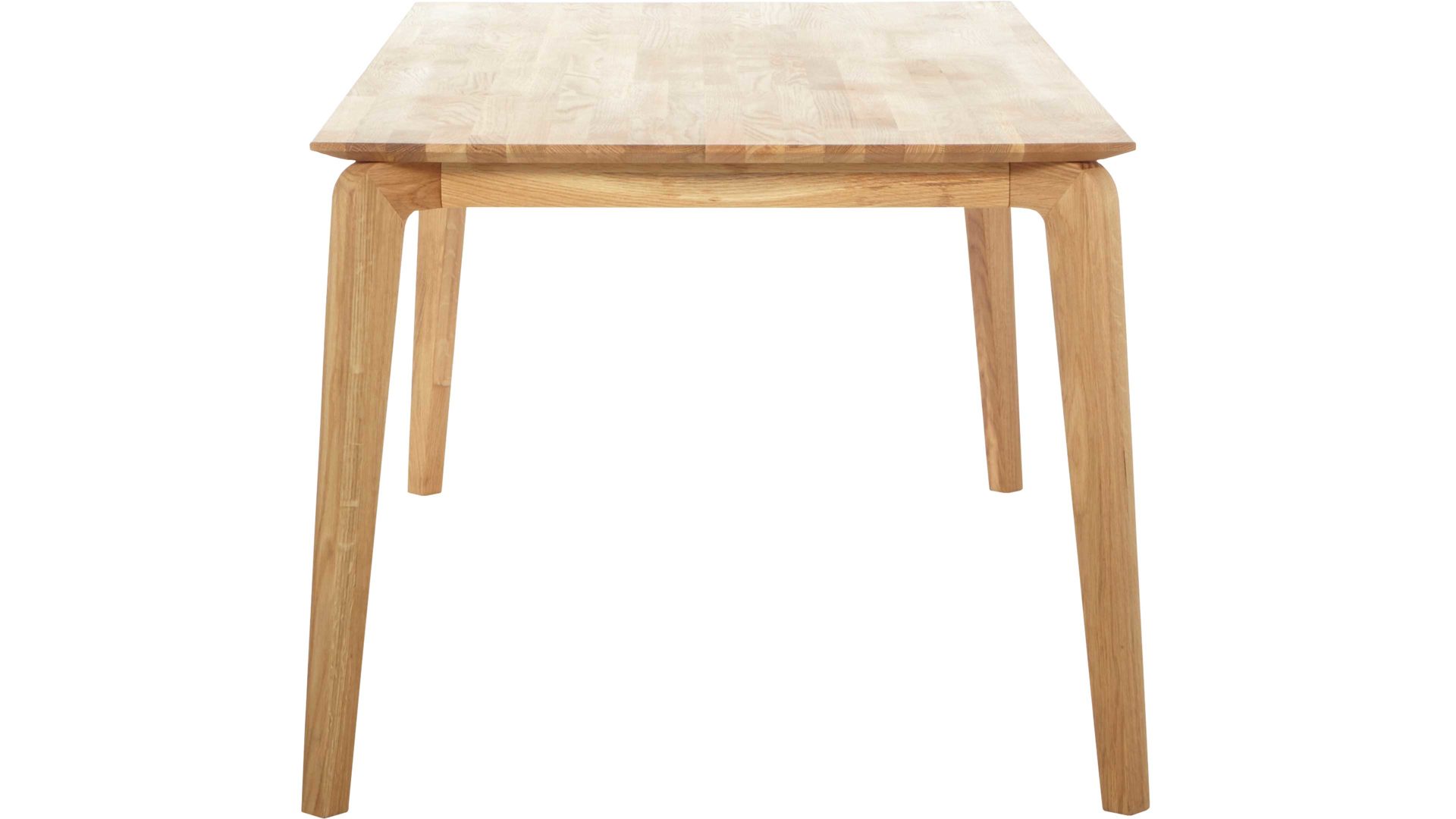 Esstisch Standard furniture factory aus Holz in Holzfarben Esstisch bzw. Massivholztisch Liam aus Eichenholz Bianco geölte Eiche - ca. 160 x 90 cm