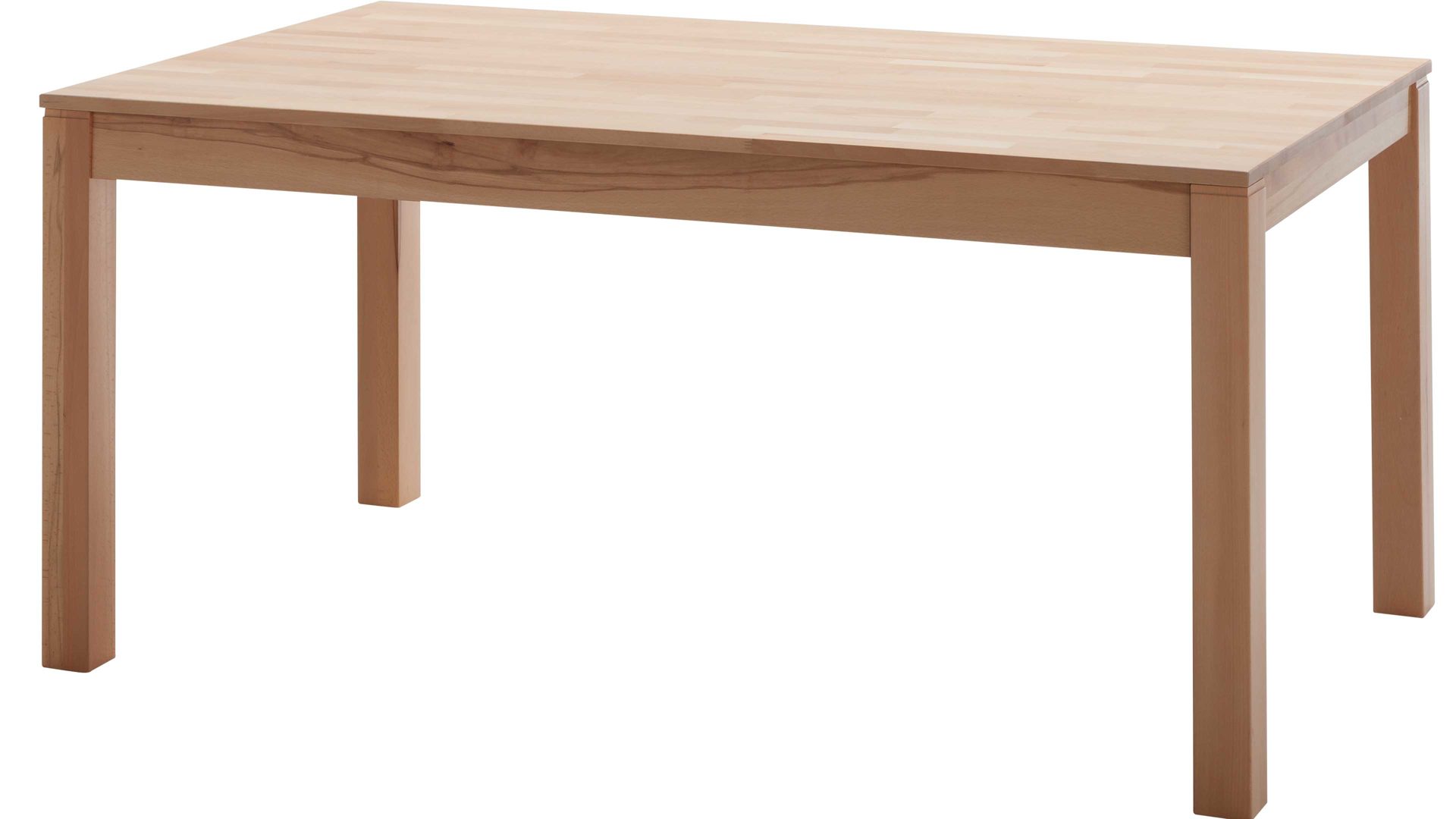 Auszugtisch Standard furniture factory aus Holz in Holzfarben Massivholztisch Fano mit Gestellauszug lackierte Kernbuche – ca. 160–260 x 90 cm