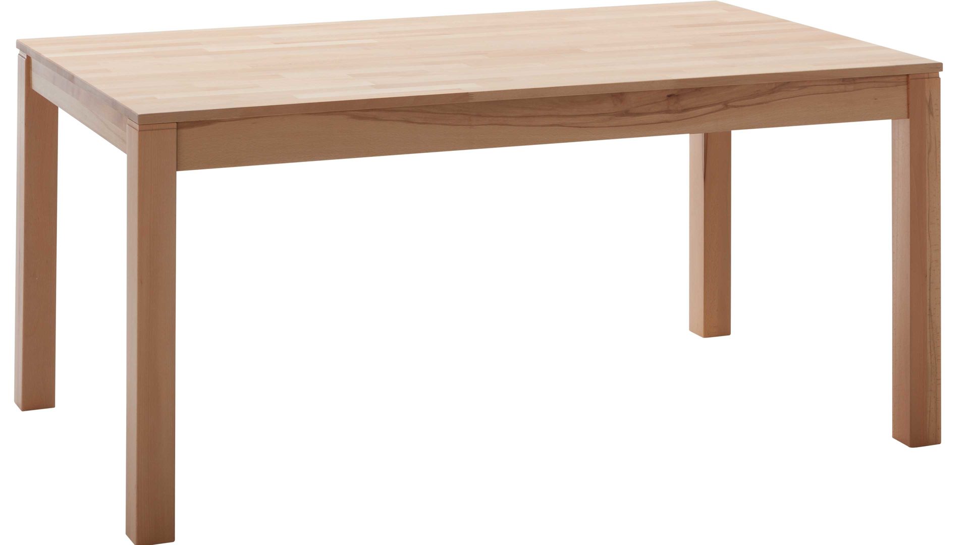 Auszugtisch Standard furniture factory aus Holz in Holzfarben Massivholztisch Fano mit Gestellauszug lackierte Kernbuche – ca. 140–190 x 90 cm