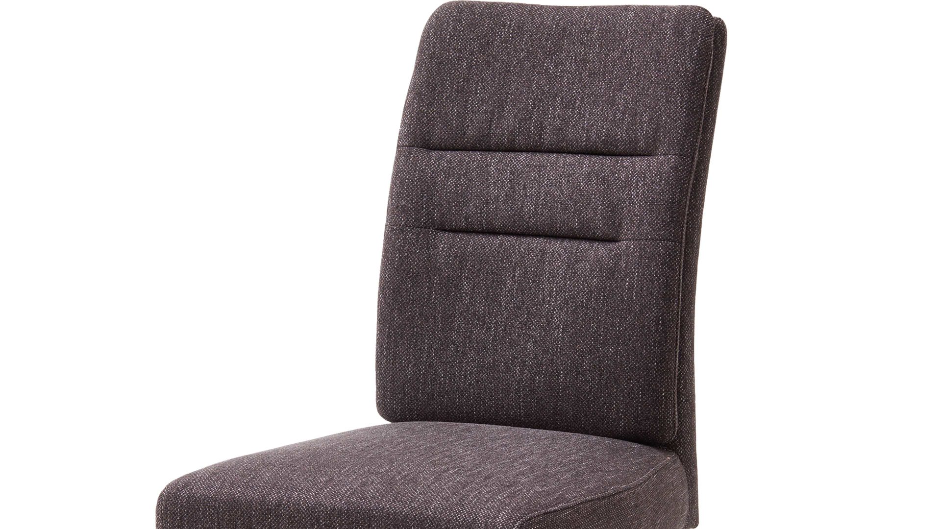 Schwingstuhl Standard furniture factory aus Stoff in Braun Schwingstuhl bzw. Freischwinger Flynn dunkelbrauner Webstoff Nexus 9021 & Edelstahlgestell