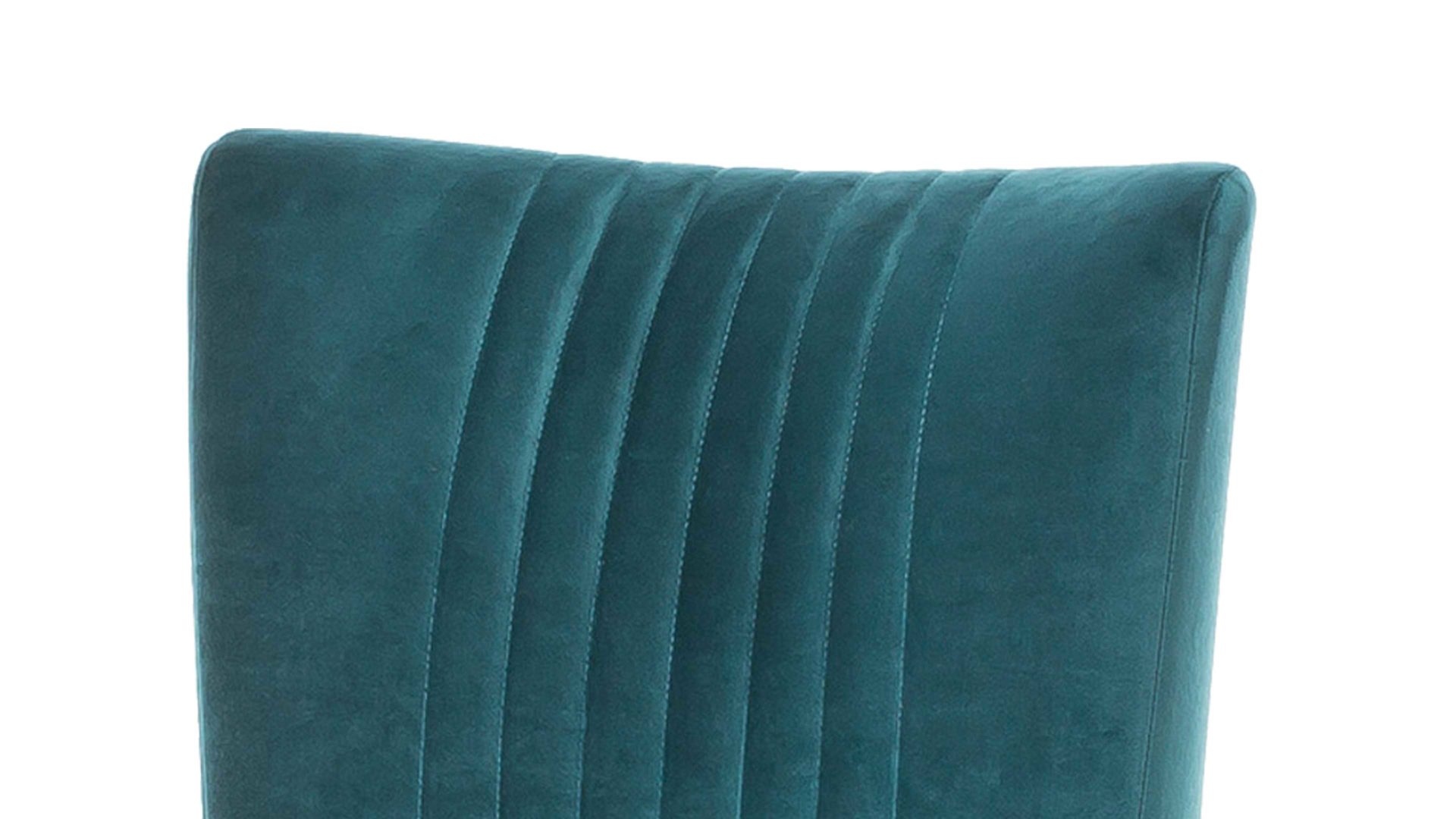 Polsterstuhl Standard furniture factory aus Stoff in Petrol Polsterstuhl bzw. Sitzmöbel Jan petrolfarbener Velours Brussels 707 & Eiche