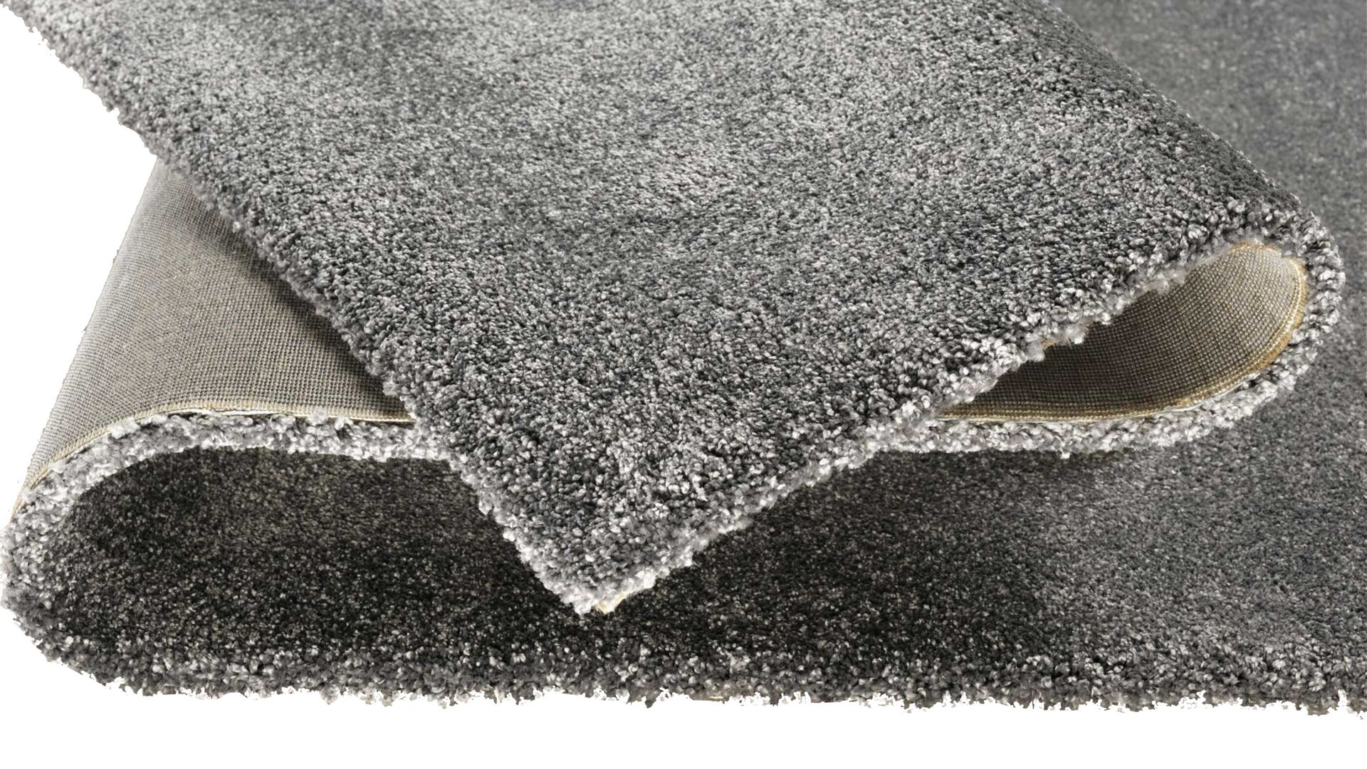 Webteppich Oci aus Kunstfaser in Grau Webteppich Bellevue rundet Ihre Wohnaccessoires ab dunkelgraue Kunstfaser – ca. 65 x 130 cm