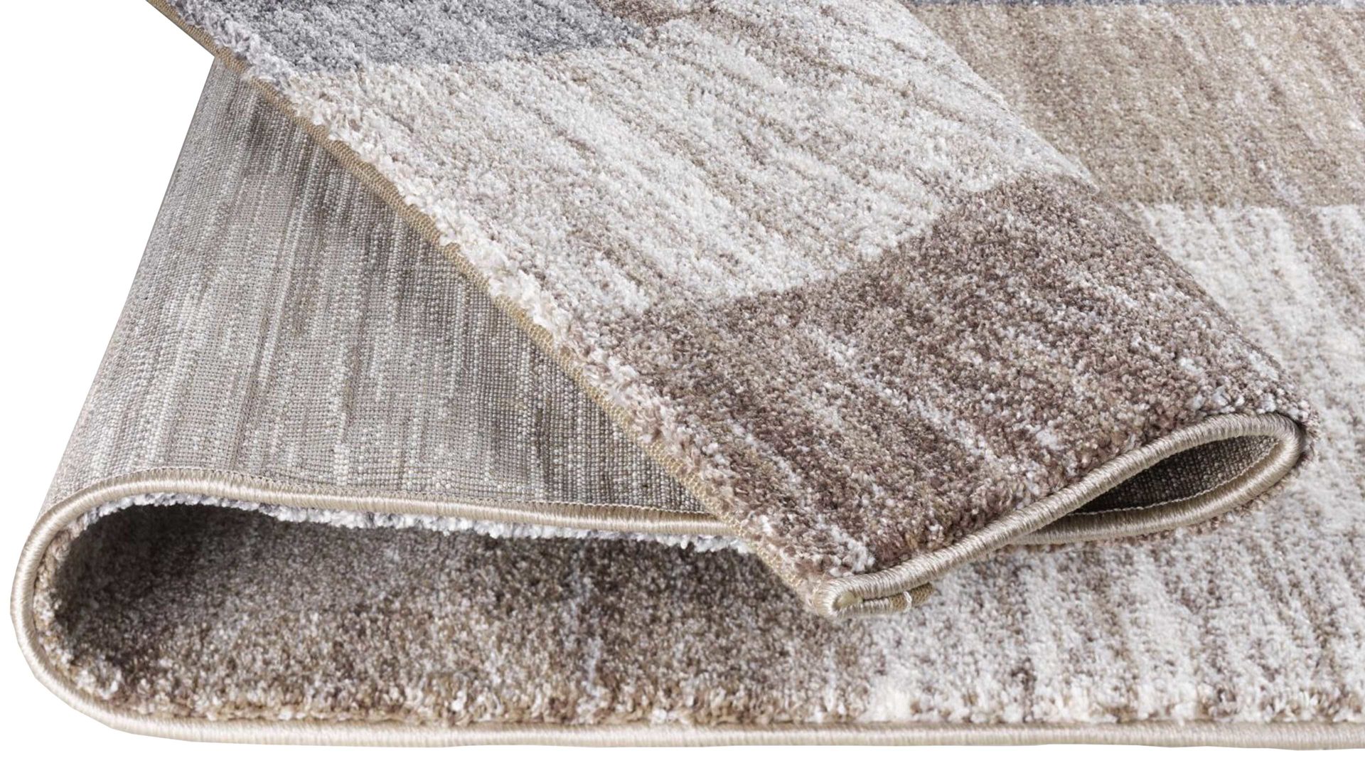 Webteppich Oci aus Kunstfaser in Braun Webteppich Sofi Grand für Ihre Wohnaccessoires beige & braune Kunstfaser – ca. 80 x 150 cm