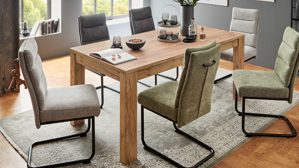 Auszugtisch PARTNERRING COLLECTION aus Holz in Holzfarben PARTNERRING COLLECTION Multi-Decor - Ausziehtisch terrafarbene Struktureiche - ca. 180 - 250 x 90 cm