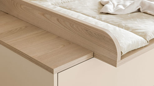 Wickelaufsatz Paidi aus Holz in Holzfarben PAIDI Babyzimmer Mila & Ben – Wickelaufsatz Scandinavian Wood - ca. 129 x 81 cm