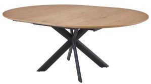 Auszugtisch Venjakob aus Holz in Holzfarben VENJAKOB Ausziehtisch Dalo Wildeiche & Anthrazit - Durchmesser ca. 140 cm