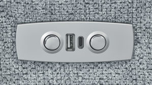 Ecksofa KAWOO aus Stoff in Hellgrau KAWOO Polsterprogramm Nil - Funktions-Ecksofa hellgrauer Chenillebezug Aragon 90 - Stellfläche ca. 277 x 203 cm