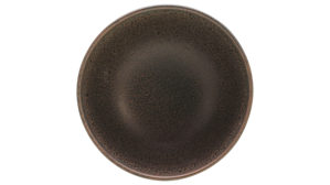 Schale Creatable aus Stein in Braun CREATABLE Sierra Nevada Rocca – Dipschale braunes Steinzeug – Durchmesser ca. 12 cm