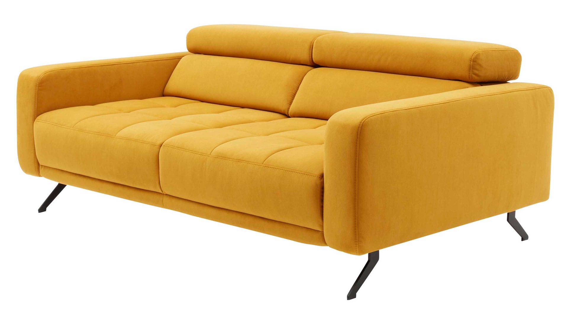 2,5-Sitzer Interliving aus Stoff in Orange Interliving Sofa Serie 4303 – 2,5-Sitzer curryfarbene Wirkware Salsa - Länge ca. 182 cm